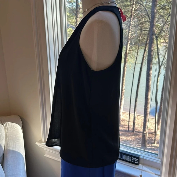 Eight * Sixty Black Blouse with zipper detail, So cute! - Picture 3 of 5